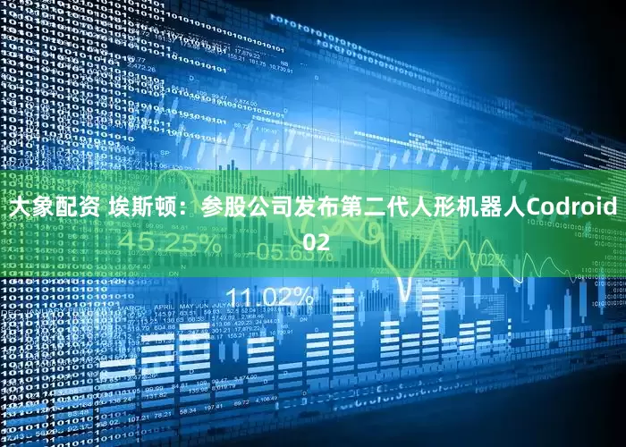 大象配资 埃斯顿：参股公司发布第二代人形机器人Codroid 02