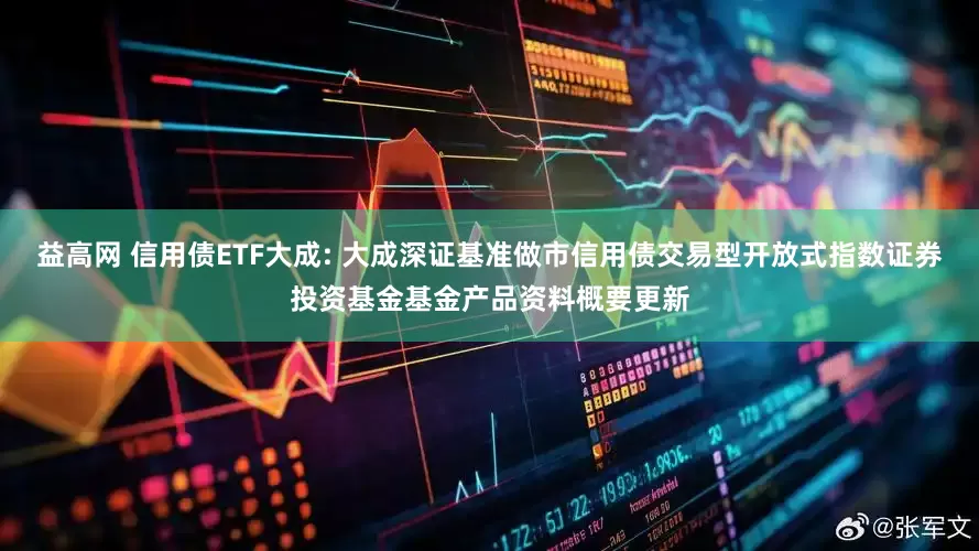 益高网 信用债ETF大成: 大成深证基准做市信用债交易型开放式指数证券投资基金基金产品资料概要更新