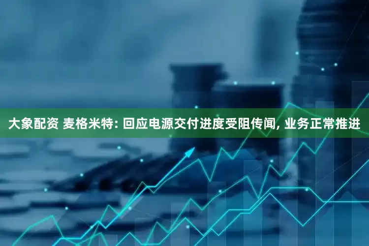 大象配资 麦格米特: 回应电源交付进度受阻传闻, 业务正常推进