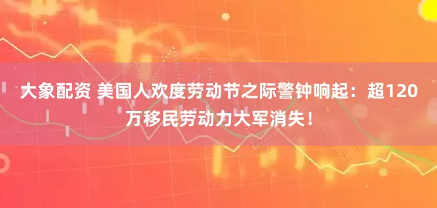 大象配资 美国人欢度劳动节之际警钟响起：超120万移民劳动力大军消失！